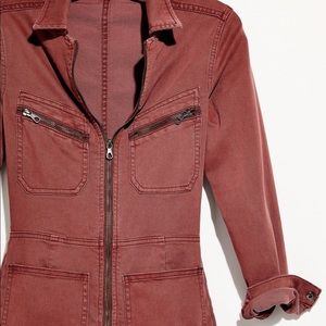 Free People Lenox Jumpsuit in Cherry Chocolate, Size Large